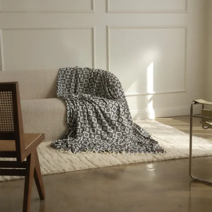 Solora Turkish Cotton Blanket - Image 2