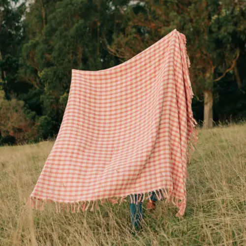 Eco-Friendly Oversized Chambray Blanket