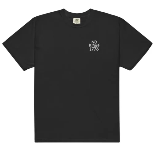 “No kings 1776” Embroidered Tee
