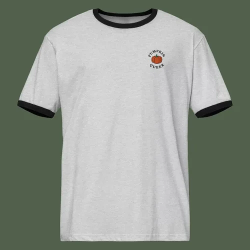 “Pumpkin Queer” Embroidered Tee