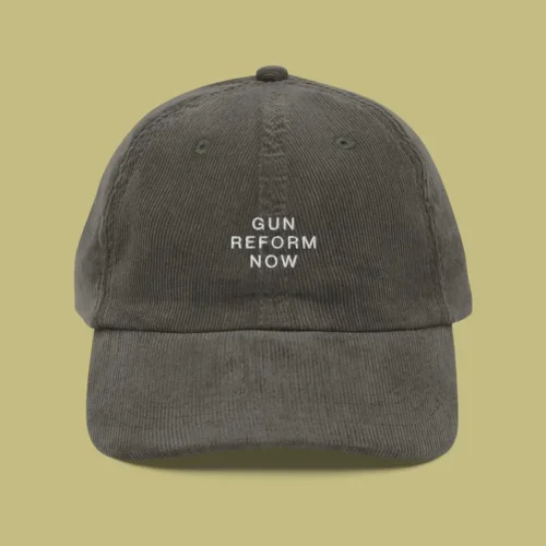 “Gun reform now” Corduroy Hat