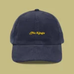 “No kings” Embroidered Corduroy Cap